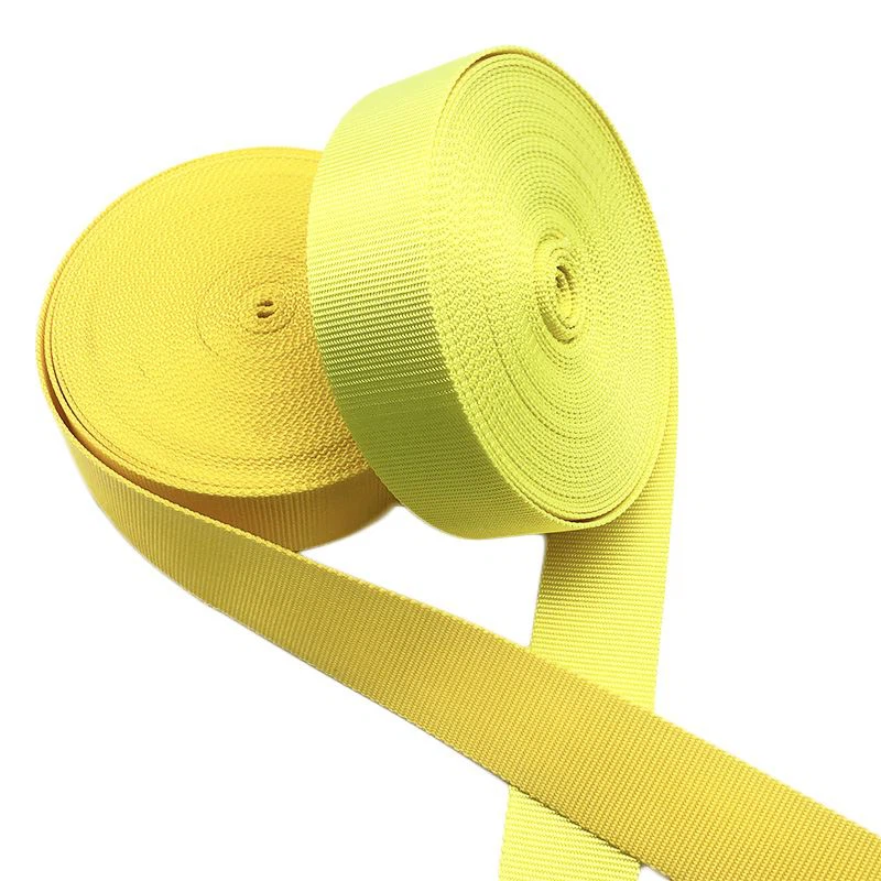 neon yellow nylon webbing